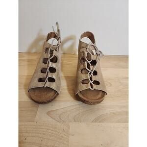 Sofft Maize Womens Sandal Anthracite Suede Size 7 M